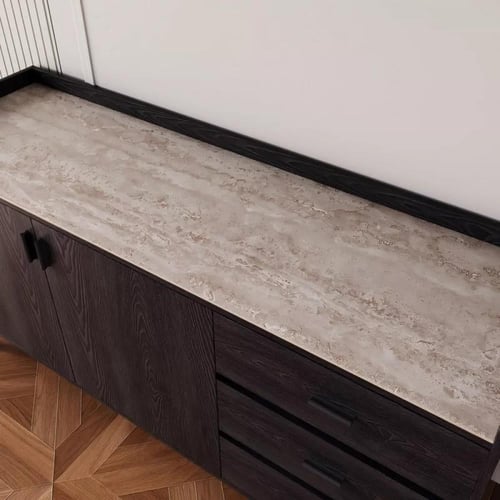 وحدة تخزين بابين و3 أدراج وسطح من الحجر الملبد من...