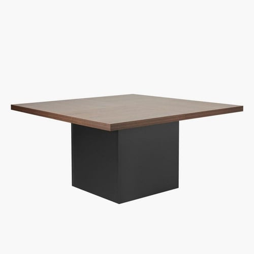 طقم طاولة سفرة مربعة من وينشستر لون بني و أسود - م...