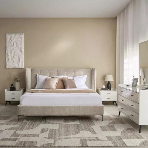 طقم غرفة نوم منجد كينج من مارويل - 5 قطع