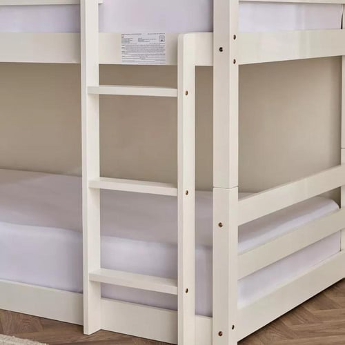 سرير أطفال أرلينا 3 طبقات بمستوى الأرضية من خشب صل...