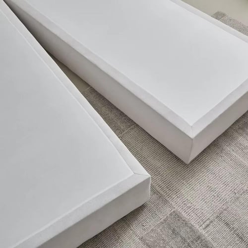 سرير توين منجد بتصميم أنيق من باري- 120x200 سم