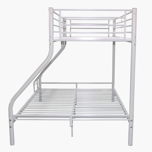 سرير بطابقين توين لون أبيض من فانيلا مقاس 90x200 س...