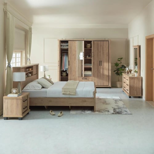 طقم غرفة نوم كينج 5 قطع من بيلفورت - 180x200 سم