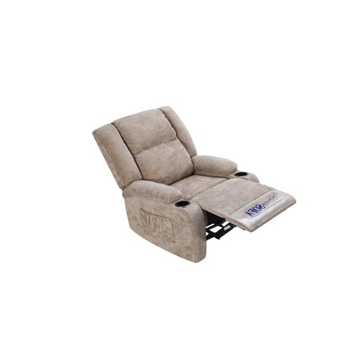 كرسي استرخاء ثابت بيانكا قماش شانيل لون بني مقعد و...