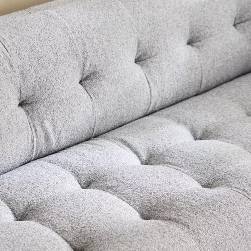 كنبة كاليستا بـمقعدين قماش بوكيله لون رمادي و رماد...