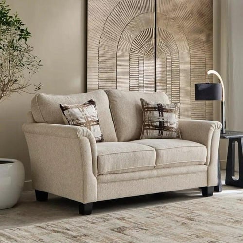 كنبة أورفيلّا 3 مقاعد مع 3 سائد قماش لون بيج بارجل...