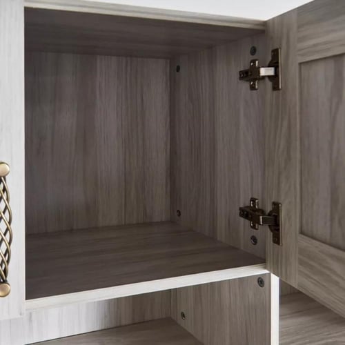 ركن قهوة خشب 5 أبواب ب 3 أدراج من أنجيليك لون بيج