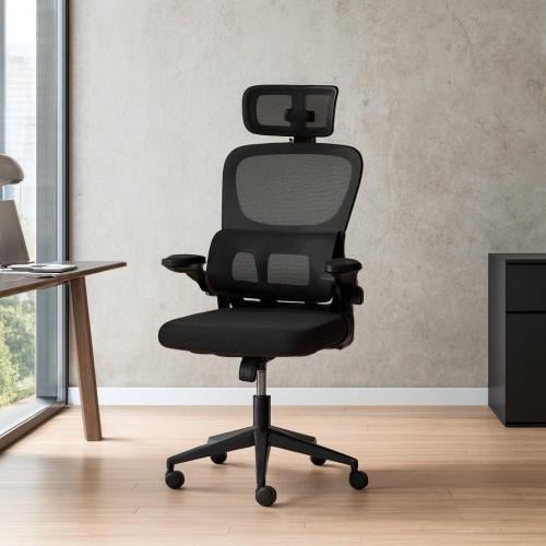 كرسي مكتب متحرك أسود كونار