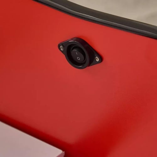 سرير سيارة فردي ميرينا خشب هندسي احمر