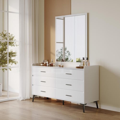 طقم غرفة نوم كوين منجدة قماش رمادي من أوربانيا من...