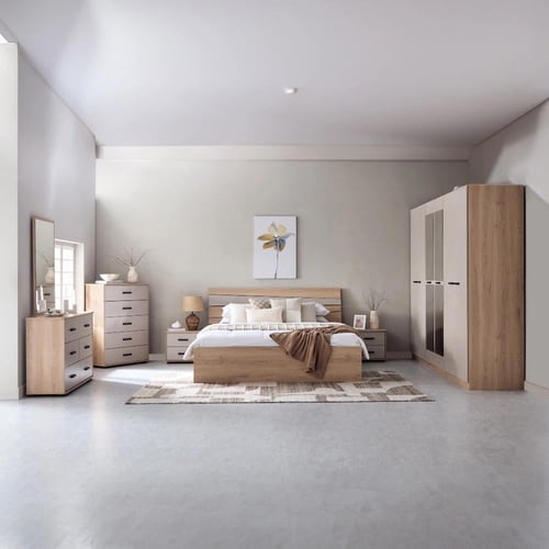 طقم غرفة نوم كينج 5 قطع من مدريد - 180x200 سم