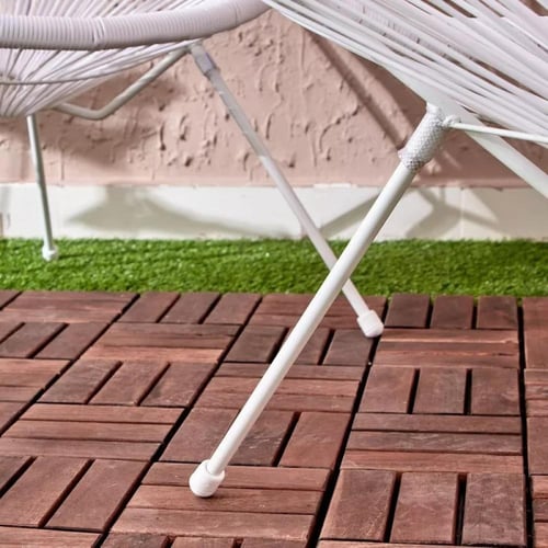 طقم للجلسات الخارجية طاولة سطح زجاج و كرسين بولي إ...