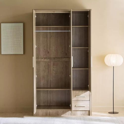 خزانة ملابس 3 أبواب بدرجين مع مرأة من فيلوراي