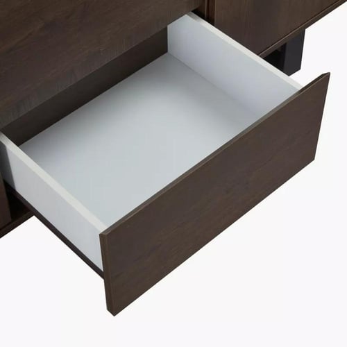 خزانة بوفيه جانبية نيرينا خشب هندسي بني بـ 3 أبواب...