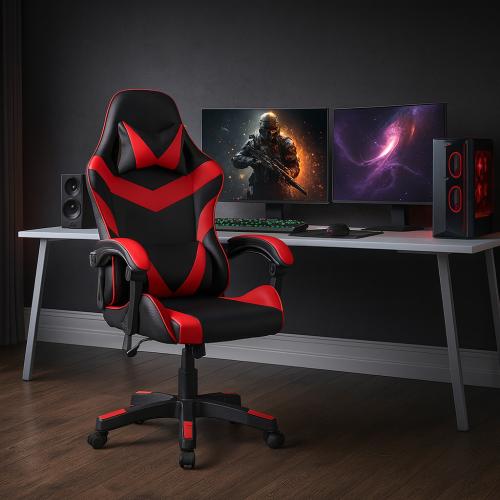 كرسي جيمنغ مكتبي أسود وأحمر - زوتر