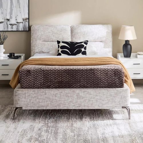 سرير توين منجد من فلورين - 120x200 سم