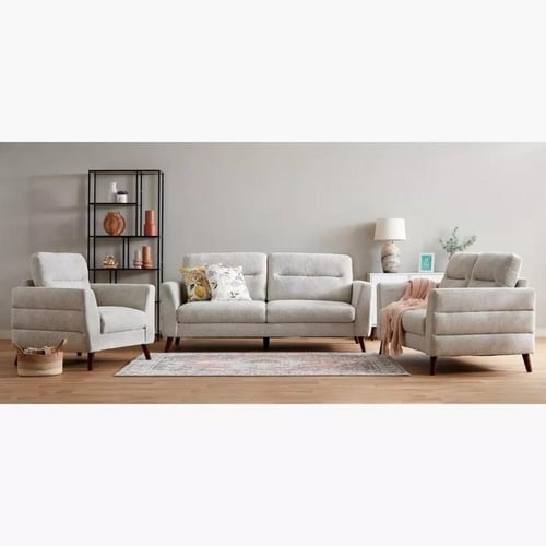 طقم كنب بارلينا كرسي بمساند ذراعين، كنبة مقعدين، ك...