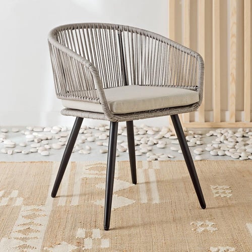 طقم شرفة مقعدين مع وسائد للمساحات الخارجية من فريس...