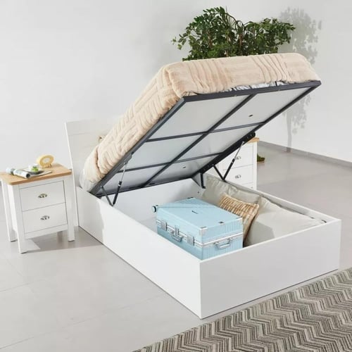 سرير توين نوريفا بمساحة تخزين هيدروليك من الخشب ال...