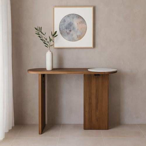 كونسول مدخل خشب بني - كيرزا