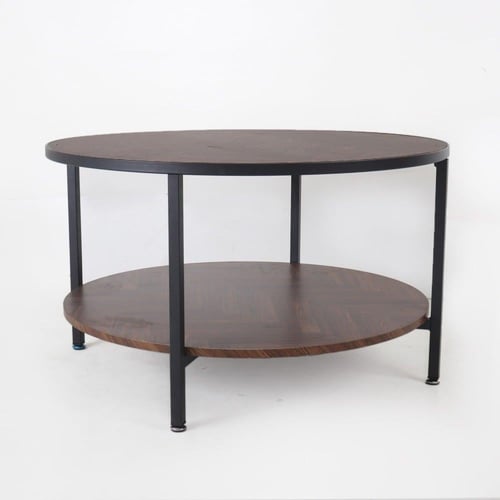 طاولة قهوة سيرينا خشب 2 دور باللون البني مقاس 80x4...