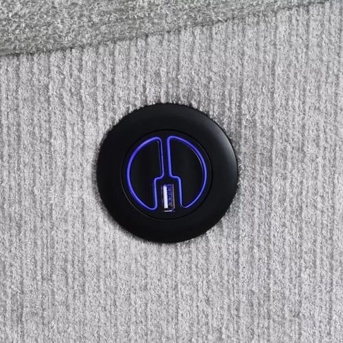 كنبة استرخاء باري 2 مقاعد مع مدخل يو إس بي لون رما...