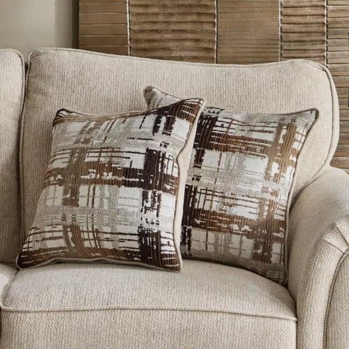 كنبة أورفيلّا 3 مقاعد مع 3 سائد قماش لون بيج بارجل...