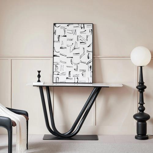 طاولة كونسول من الحجر الملبد من هوبر