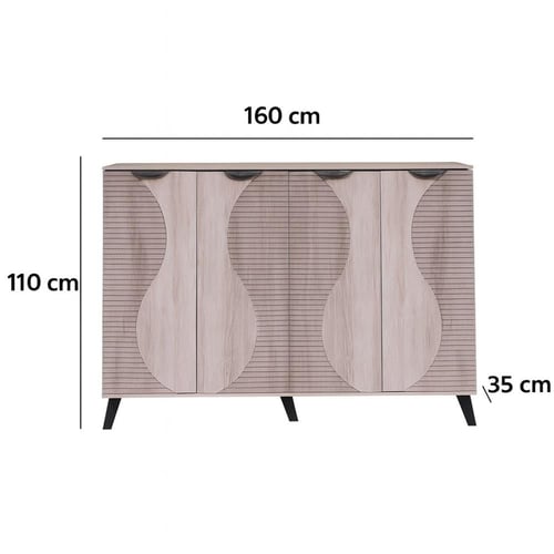 خزانة احذية 4 أبواب 2 اقسام 5 أدوار - صناعة ماليزي...