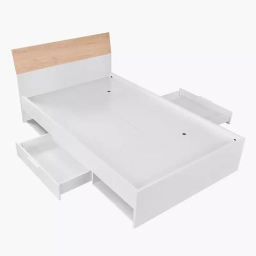سرير توين بأدراج بتصميم أنيق من ميلانو - 120x200 س...