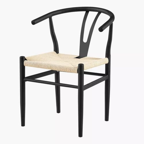 طقم طاولة سفرة خشب طبيعي 6 كراسي قماش لون بيج بهيك...