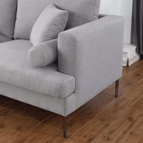 كنبة مقعدين مع ووسادتين مستديرتين من كويلا لون رما...