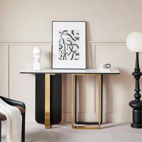 طاولة كونسول حجر متكلس من مادوكس ترنكس