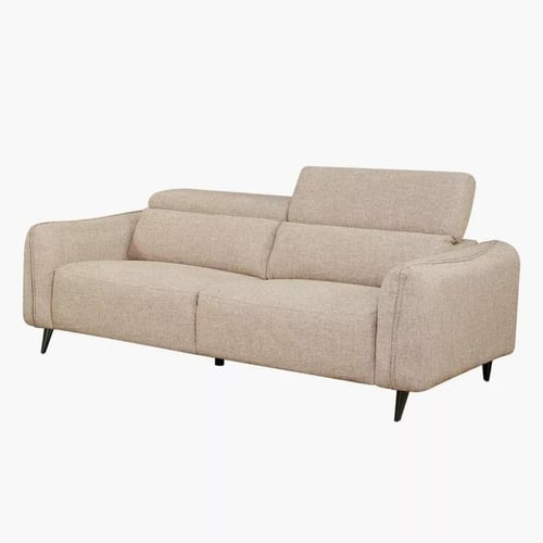 كنبة زيرينا 3 مقاعد بمسند رأس قابل للتعديل قماش كت...