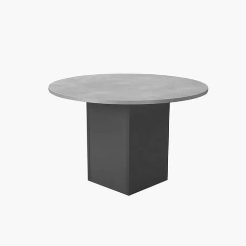 طقم طاولة سفرة دائري ألواح ليفية متوسطة الكثافة لو...