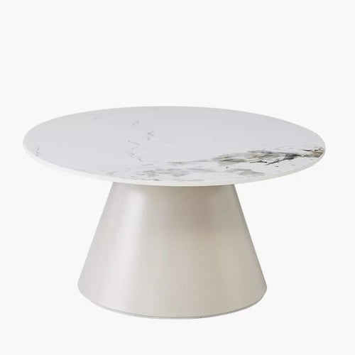 طقم طاولة قهوة زيلڤيسّا 5 قطع سطح الحجر الملبد بقا...