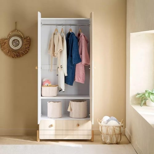 خزانة ملابس ببابين مع درج من أريلڤيون