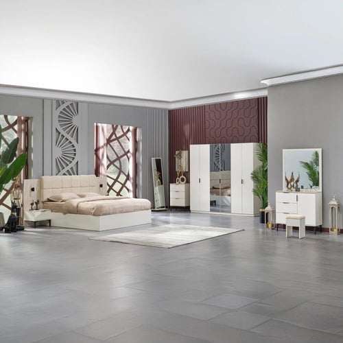 دولاب ملابس سوهـو خشب 6 أبواب مع مرايا مقاس 210x55...