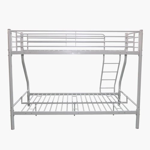 سرير بطابقين توين لون أبيض من فانيلا مقاس 90x200 س...