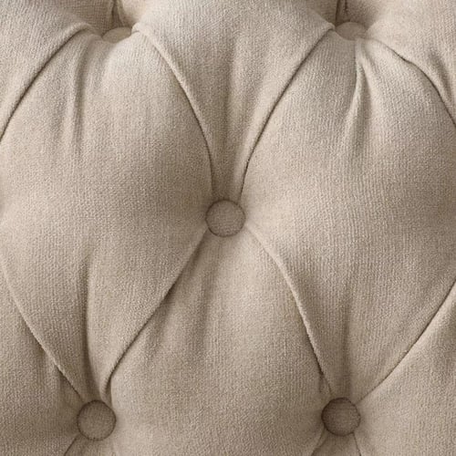 كنبة آريا مقعدين مع وسادتين قماش مخملي لون بيج بار...