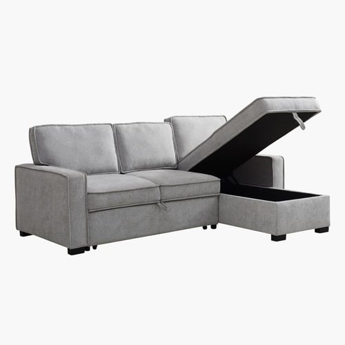 كنبة سرير ركنية يمين يسار 3 مقاعد مع مساحة تخزين م...