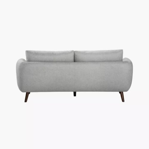 كنبة سوريلا 3 مقاعد قماش لون رمادي بارجل خشب زان ل...