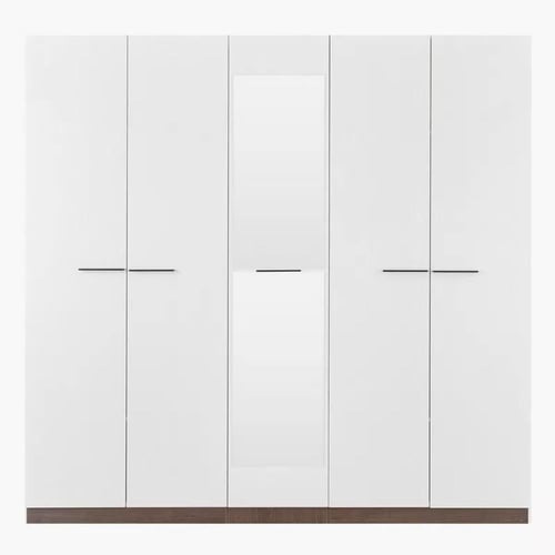 خزانة 5 أبواب و 8 رفوف مع مرآة من زيلميراي