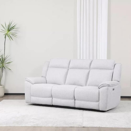 كنبة استرخاء مارڤييرا قماش لون رمادي فاتح 3 مقاعد...