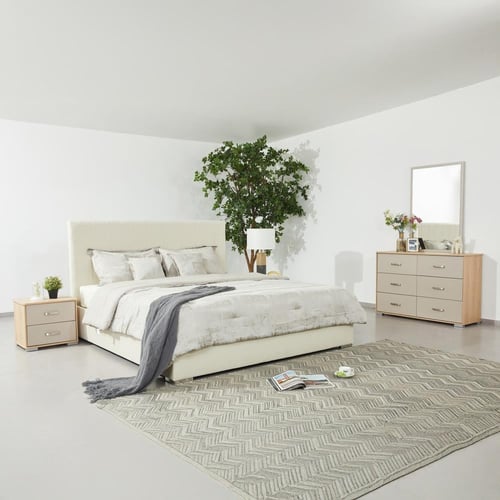 طقم غرفة نوم كينج 5 قطع من لازيو - 180x200 سم