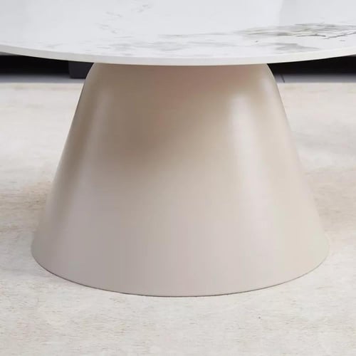 طقم طاولات قهوة ألفيريس بسطح حجر ملبد 5 قطع بقاعدة...