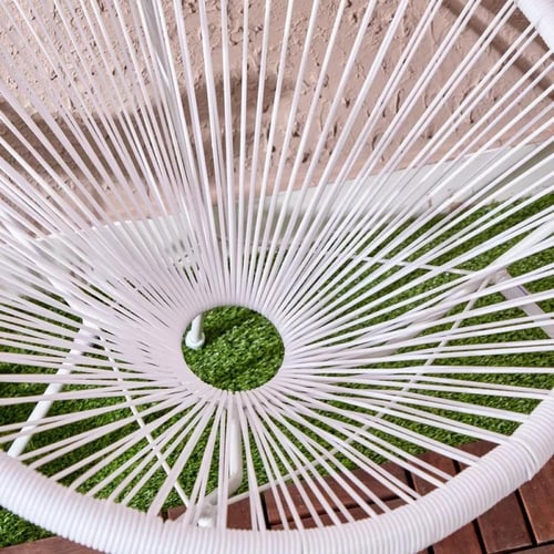 طقم للجلسات الخارجية طاولة سطح زجاج و كرسين بولي إ...