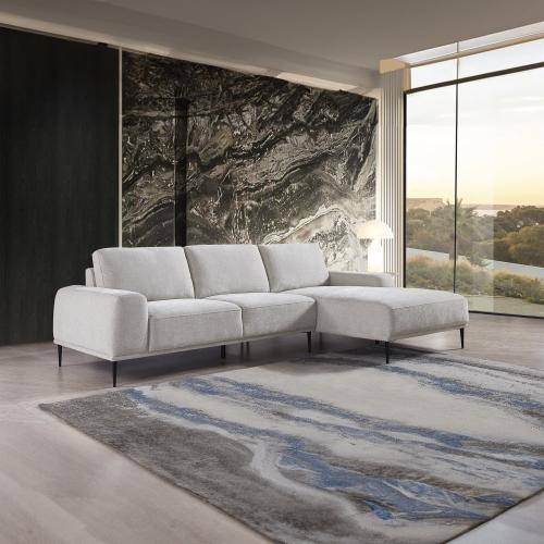 كنب زاوية يسار كيرلا علي شكل حرف L بارجل معدنيه قم...