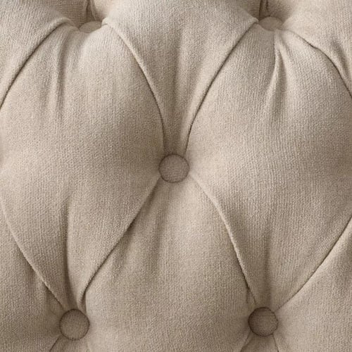 كنبة آريا مقعد واحد مع وسادة قماش مخملي لون بيج با...