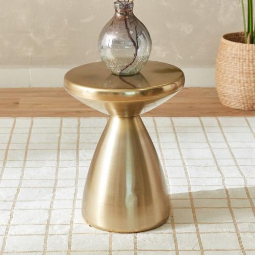 طاولة جانبية من كوزميك معدن ميتالك ذهبي